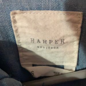 Button up soft Jean shirt jacket